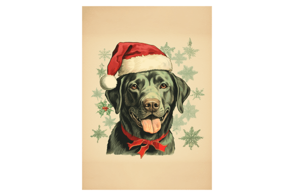 Black Labrador Christmas Card: A Designer's Review of Modern Illustrations