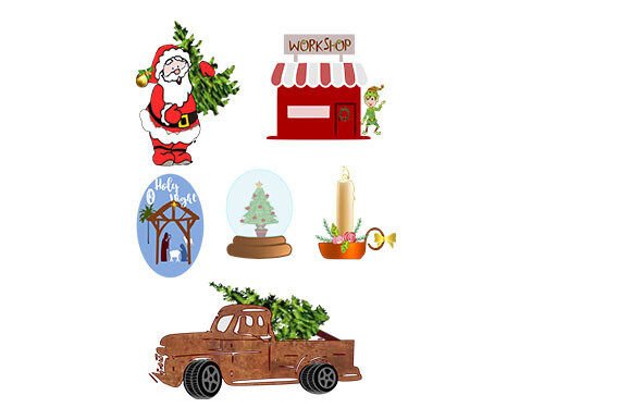 Christmas Clipart Set 1: A Review for Handmade Illustrations