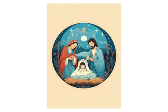 Holy Family Christmas Card: A Review for Crafting and Illustrations