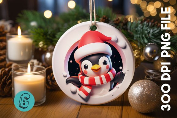Penguin Christmas Ornament Front 88: A Designer's Review of Seasonal Illustrations