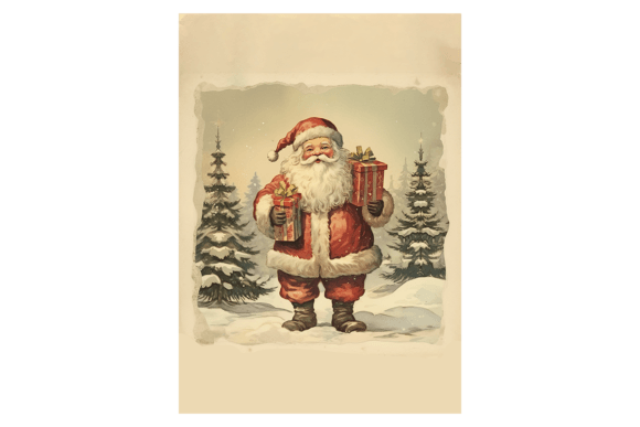 Santa Claus Christmas Card 1: A Review for Seasonal Illustrations