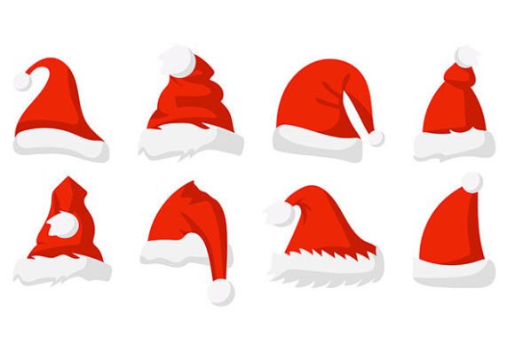 Santa s Hat Christmas Collection: Modern Illustrations for Publishers