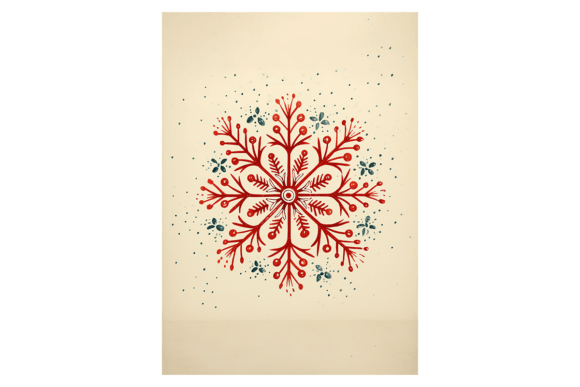 Snowflakes Christmas Card 2: Premium Illustrations for Crafters