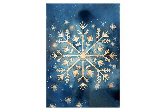 Snowflakes Christmas Card 5: A Designer's Review of Seasonal Illustrations