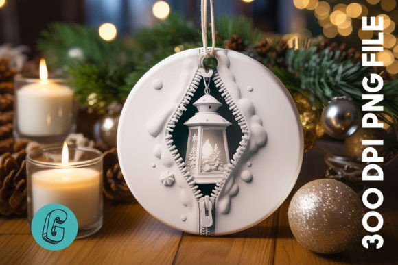 Unzipped Christmas Ornament PNG 06 Review for Illustrations